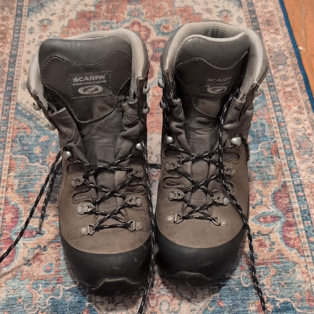 Scarpa Men's Black and Brown Hiking Boots